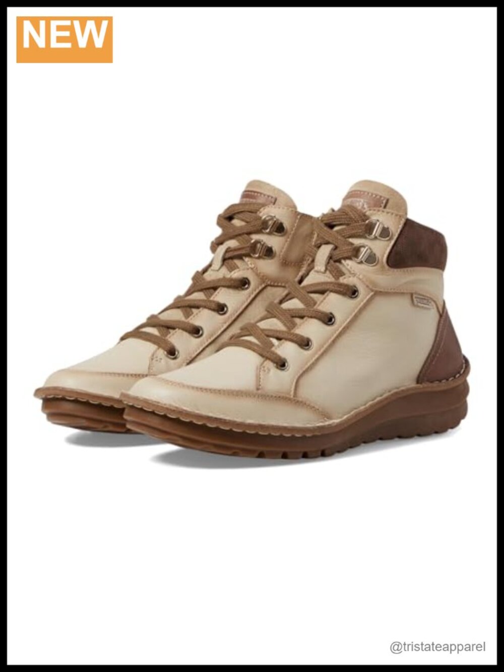 Leather Ankle Boots Lace Up Flat Women's Cushioned Comfort
